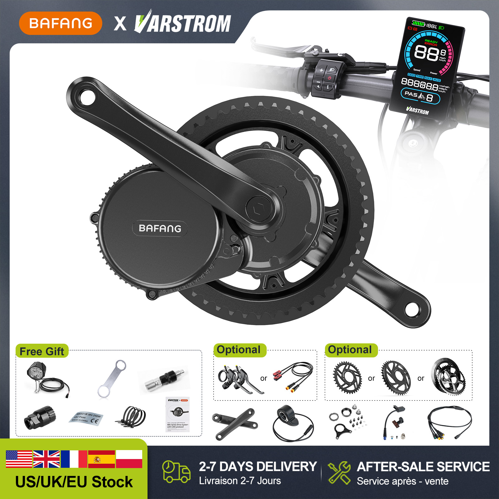 มอเตอร์ขับเคลื่อนกลาง BAFANG 4 - Mid Drive Conversion Kit 1000W บทวิจารณ์และราคา