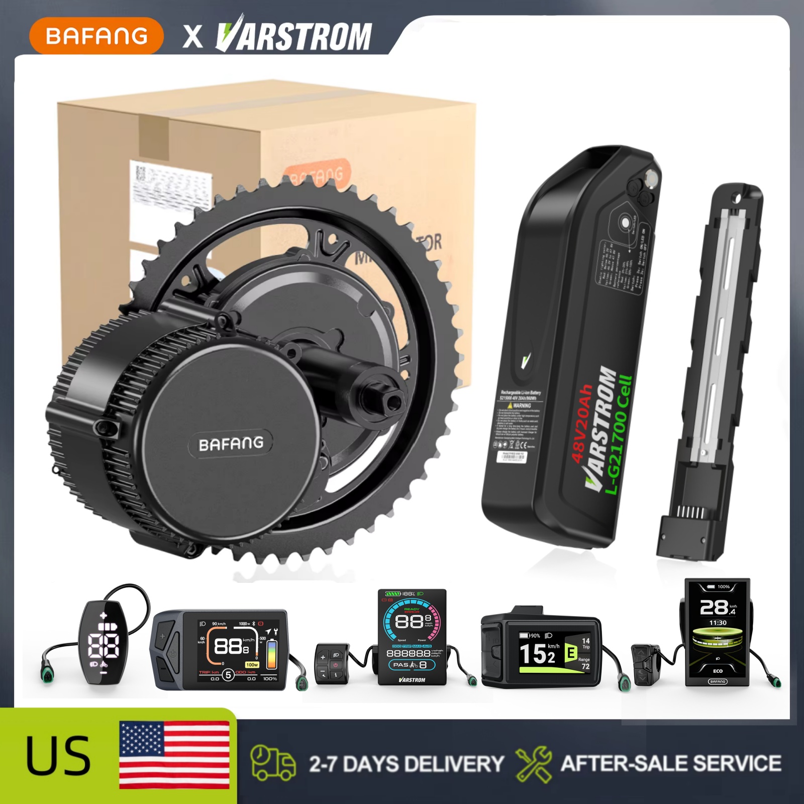 [สต็อกในสหรัฐฯ] ชุดแปลงจักรยาน - Mid Drive Conversion Kit 1000W บทวิจารณ์และราคา