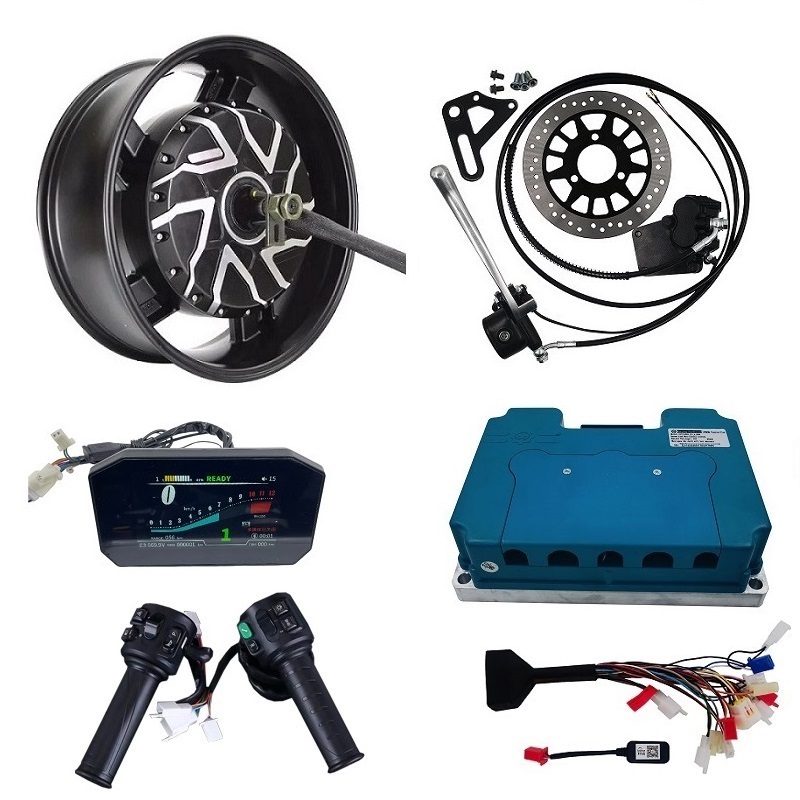 ชุดมอเตอร์ฮับสำหรับมอเตอร์ไซค์ - 12000W Electric Motorcycle Hub Motor บทวิจารณ์และราคา